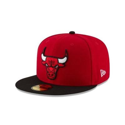 Chicago Bulls Gorra | New Era NBA Two Tone 59fifty Fitted Cap Mexico - Rojos